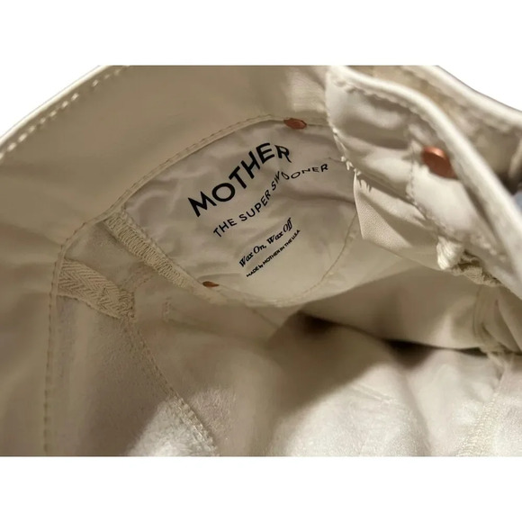 MOTHER The Super Swooner Pants in Egret - Picture 7 of 8